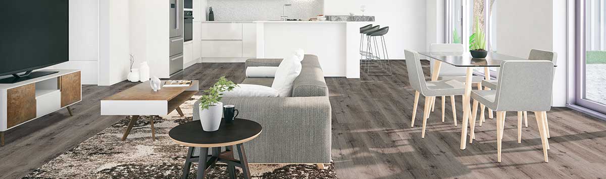 Durable, easy to clean vinyl flooring planks.