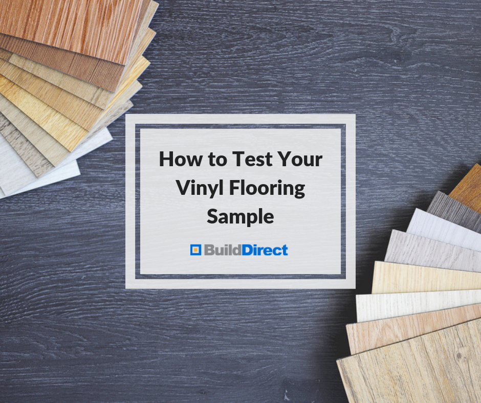 test vinyl flooring sample